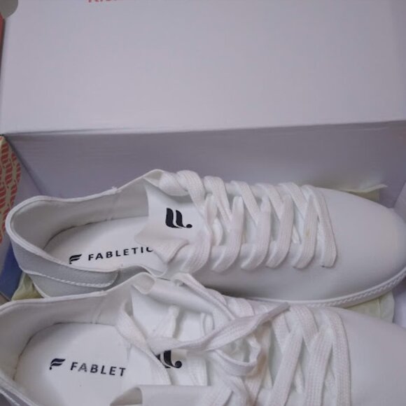 Fabletics White Lace Up Sneaker 8 - Picture 5 of 7